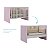 Berço Americano Mini Cama Giovana Rosa - Imagem 2