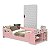 Mini Cama Infantil Montessoriana Aconchego com Nicho Rosa - Imagem 3