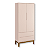 Quarto de Bebê Berço Evolution + Guarda Roupa 2 Portas Classic Rosa - Imagem 4
