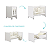 Quarto de Bebê Berço Evolution + Guarda Roupa 2 Portas Classic Branco - Imagem 7