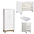 Quarto de Bebê Berço Evolution + Guarda Roupa 2 Portas Classic Branco - Imagem 2