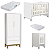 Quarto de Bebê Berço Evolution + Guarda Roupa 2 Portas Classic Branco - Imagem 3