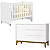 Quarto de Bebê Berço Evolution + Cômoda 1 Porta 3 Gavetas Classic Branco - Imagem 1