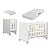 Quarto de Bebê Berço Evolution + Cômoda 1 Porta 3 Gavetas Classic Branco - Imagem 9