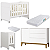Quarto de Bebê Berço Evolution + Cômoda 1 Porta 3 Gavetas Classic Branco - Imagem 4