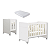 Quarto de Bebê Berço Evolution + Cômoda 1 Porta 3 Gavetas Classic Branco - Imagem 8