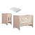 Quarto de Bebê Berço Evolution + Cômoda 1 Porta 3 Gavetas Classic Rosa - Imagem 8