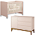 Quarto de Bebê Berço Evolution + Cômoda 1 Porta 3 Gavetas Classic Rosa - Imagem 1