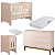Quarto de Bebê Berço Evolution + Cômoda 1 Porta 3 Gavetas Classic Rosa - Imagem 4