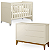Quarto de Bebê Berço Evolution + Cômoda 1 Porta 3 Gavetas Classic Areia - Imagem 1