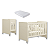 Quarto de Bebê Berço Evolution + Cômoda 1 Porta 3 Gavetas Classic Areia - Imagem 7