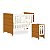 Quarto de Bebê Berço Evolution + Cômoda 1 Porta 3 Gavetas Classic Savana - Imagem 5