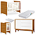 Quarto de Bebê Berço Evolution + Cômoda 1 Porta 3 Gavetas Classic Savana - Imagem 4