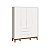 Guarda Roupa Infantil 4 Portas e 3 Gavetas Elfe Classic Branco - Imagem 1