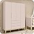 Guarda Roupa Infantil 4 Portas e 3 Gavetas Elfe Classic Rosa - Imagem 6