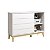 Cômoda Sapateira Elfe Classic com 1 Porta e 4 Gavetas Branco Fosco - Imagem 6