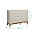 Cômoda Sapateira Elfe Classic com 1 Porta e 4 Gavetas Areia Fosco - Imagem 8
