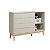 Cômoda Sapateira Elfe Classic com 1 Porta e 4 Gavetas Areia Fosco - Imagem 6