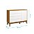 Cômoda Sapateira Elfe Classic com 1 Porta e 4 Gavetas Branco Fosco/Savana - Imagem 4