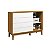 Cômoda Sapateira Elfe Classic com 1 Porta e 4 Gavetas Branco Fosco/Savana - Imagem 3