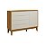 Cômoda Sapateira Elfe Classic com 1 Porta e 4 Gavetas Areia Fosco/Savana - Imagem 1