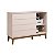 Cômoda Sapateira Elfe Classic com 1 Porta e 4 Gavetas Rosa Fosco - Imagem 3
