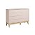 Cômoda Sapateira Elfe Classic com 1 Porta e 4 Gavetas Rosa Fosco - Imagem 4