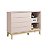 Cômoda Sapateira Elfe Classic com 1 Porta e 4 Gavetas Rosa Fosco - Imagem 6