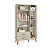 Quarto de Bebê Berço Evolution + Cômoda + Guarda Roupas Isis Areia Fosco - Imagem 4