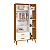 Quarto de Bebê Berço Evolution + Cômoda + Guarda Roupas Isis Branco Fosco com Amadeirado - Imagem 5