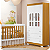 Guarda Roupa Infantil New Katatau 2 Portas 3 Gavetas Branco Fosco/Savana - Imagem 2