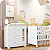 Cômoda Infantil 1 Porta e 4 Gavetas New Katatau Branco Brilho - Imagem 2