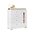 Cômoda Infantil 1 Porta e 4 Gavetas New Katatau Branco Fosco - Imagem 1