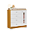 Cômoda Infantil 1 Porta e 4 Gavetas New Katatau Branco Fosco/Savana - Imagem 1