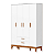 Guarda Roupa Infantil Flip 4 Portas 2 Gavetas Branco Fosco - Imagem 1