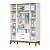 Guarda Roupa Infantil Flip 4 Portas 2 Gavetas Branco Fosco - Imagem 3