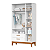 Guarda Roupa Infantil Flip 3 Portas e 2 Gavetas Branco Fosco - Imagem 3