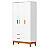 Guarda Roupa Infantil Flip 3 Portas e 2 Gavetas Branco Fosco - Imagem 1