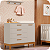 Cômoda Sapateira Infantil 1 Porta 4 Gavetas Flip Areia Fosco - Imagem 2