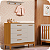 Cômoda Sapateira Infantil 1 Porta 4 Gavetas Flip Areia Fosco/Savana - Imagem 2