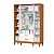 Quarto de Bebê Berço + Cômoda + Guarda Roupas Branco Fosco/Savana Flip - Imagem 6