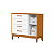 Quarto de Bebê Berço + Cômoda + Guarda Roupas Branco Fosco/Savana Flip - Imagem 8