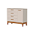 Quarto de Bebê Berço + Cômoda + Guarda Roupas Areia Fosco Flip - Imagem 7