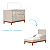 Quarto de Bebê Berço + Cômoda + Guarda Roupas Areia Fosco Flip - Imagem 4