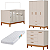 Quarto de Bebê Berço + Cômoda + Guarda Roupas Areia Fosco Flip - Imagem 3