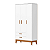 Quarto de Bebê Berço + Cômoda + Guarda Roupas Branco Fosco Flip - Imagem 5