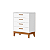 Quarto de Bebê Berço + Cômoda + Guarda Roupas Branco Fosco Flip - Imagem 7
