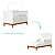 Quarto de Bebê Berço + Cômoda + Guarda Roupas Branco Fosco Flip - Imagem 4