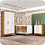Quarto de Bebê Berço + Cômoda + Guarda Roupas Branco Fosco/ Savana Flip - Imagem 2