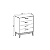 Quarto de Bebê Berço + Cômoda + Guarda Roupas Branco Fosco/ Savana Flip - Imagem 10